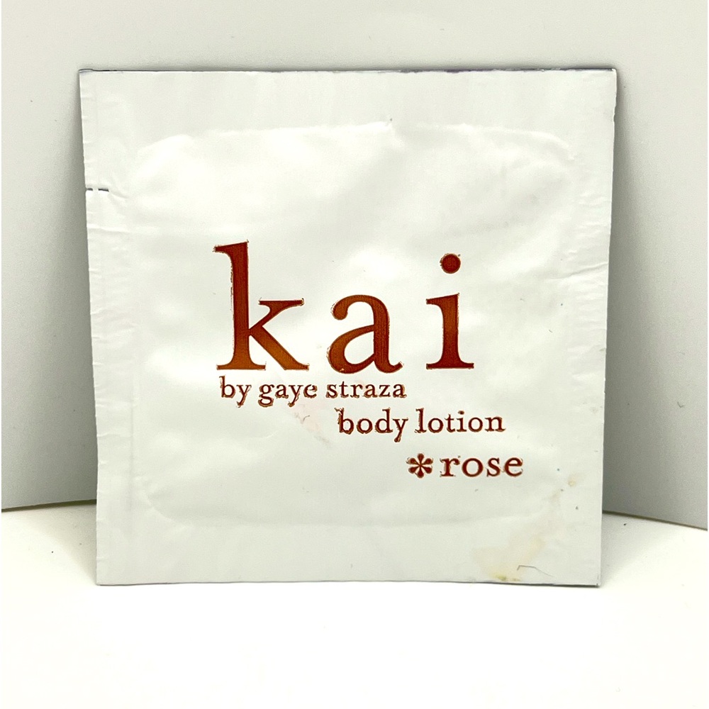 Free 🌺 Rose Body Lotion ~ Kai by Gaye Straza ~ Single Use Sample